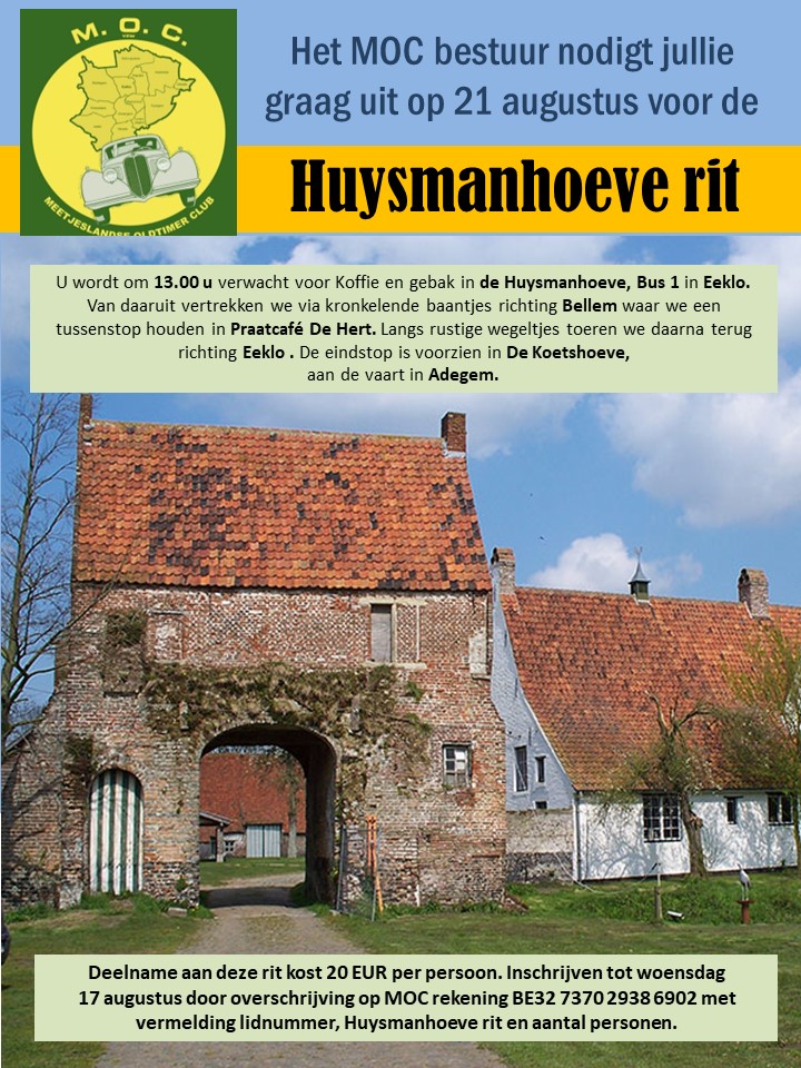 Huysmanshoeve rit 2022